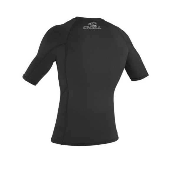 O'Neill Basic Skins Short Sleeve Rash Guard Graphite Small New with tags UPF 50 - Picture 2 of 4